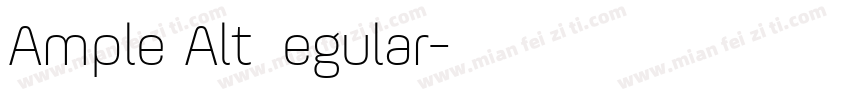 Ample Alt Regular字体转换